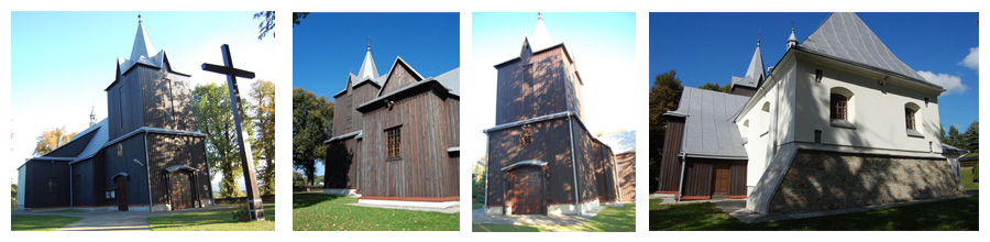 Kościół parafialny w Dobrkowie - różne widoki